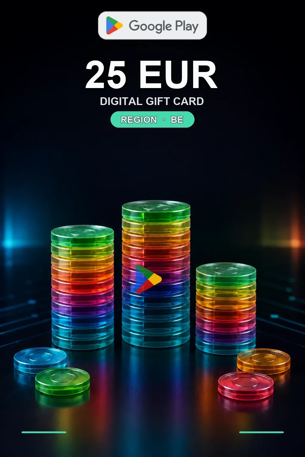 BE 25 EUR - Google Play подарочная карта