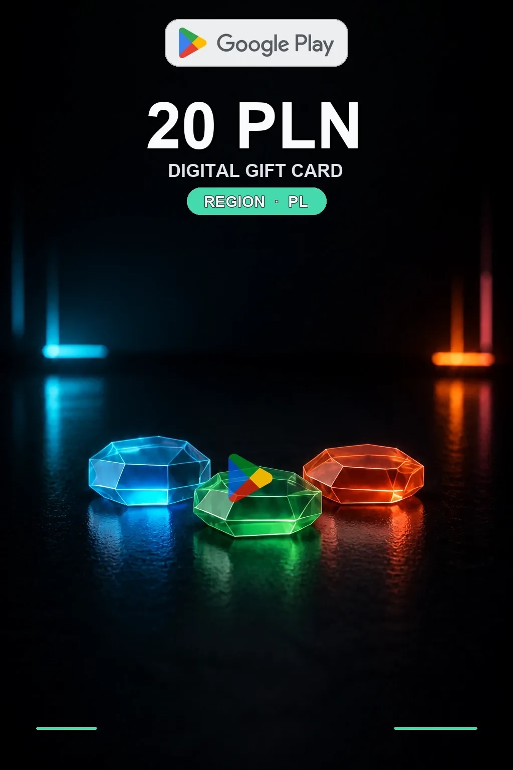 PL 20 PLN - Google Play подарочная карта