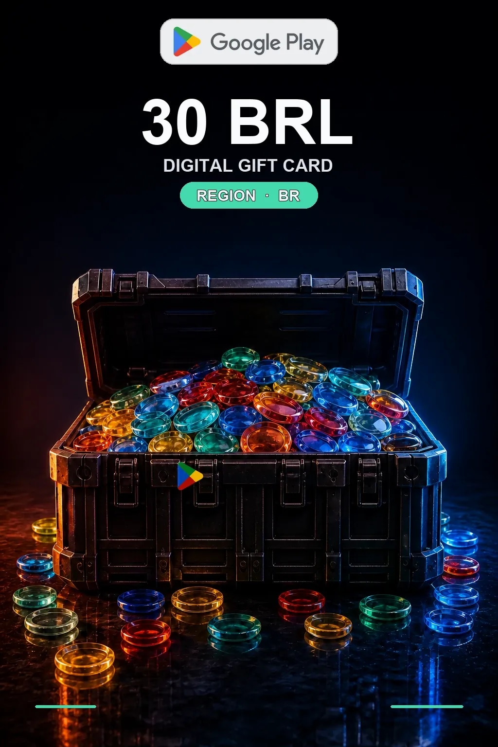 BR 30 BRL - Google Play подарочная карта